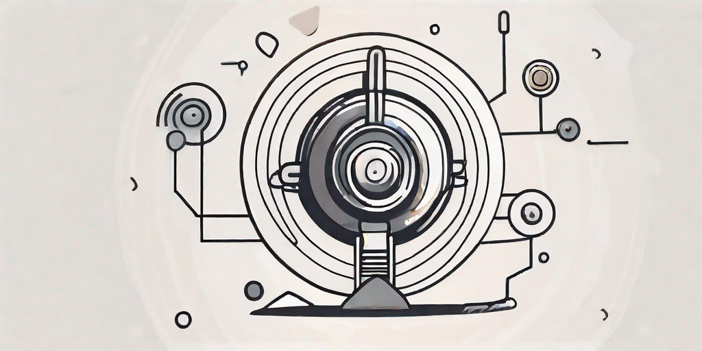 A magnet attracting metal objects